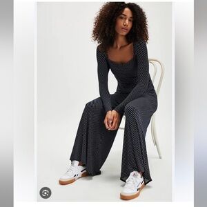 Free People Ashley Polka Dot Jumpsuit